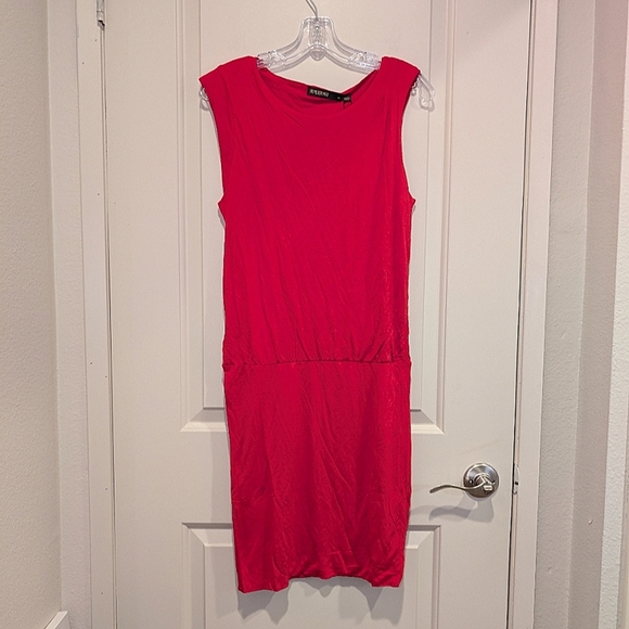$135 Women's SuperTrash Derange Flash Dress XS Bright Red 100% Viscose - Picture 1 of 11